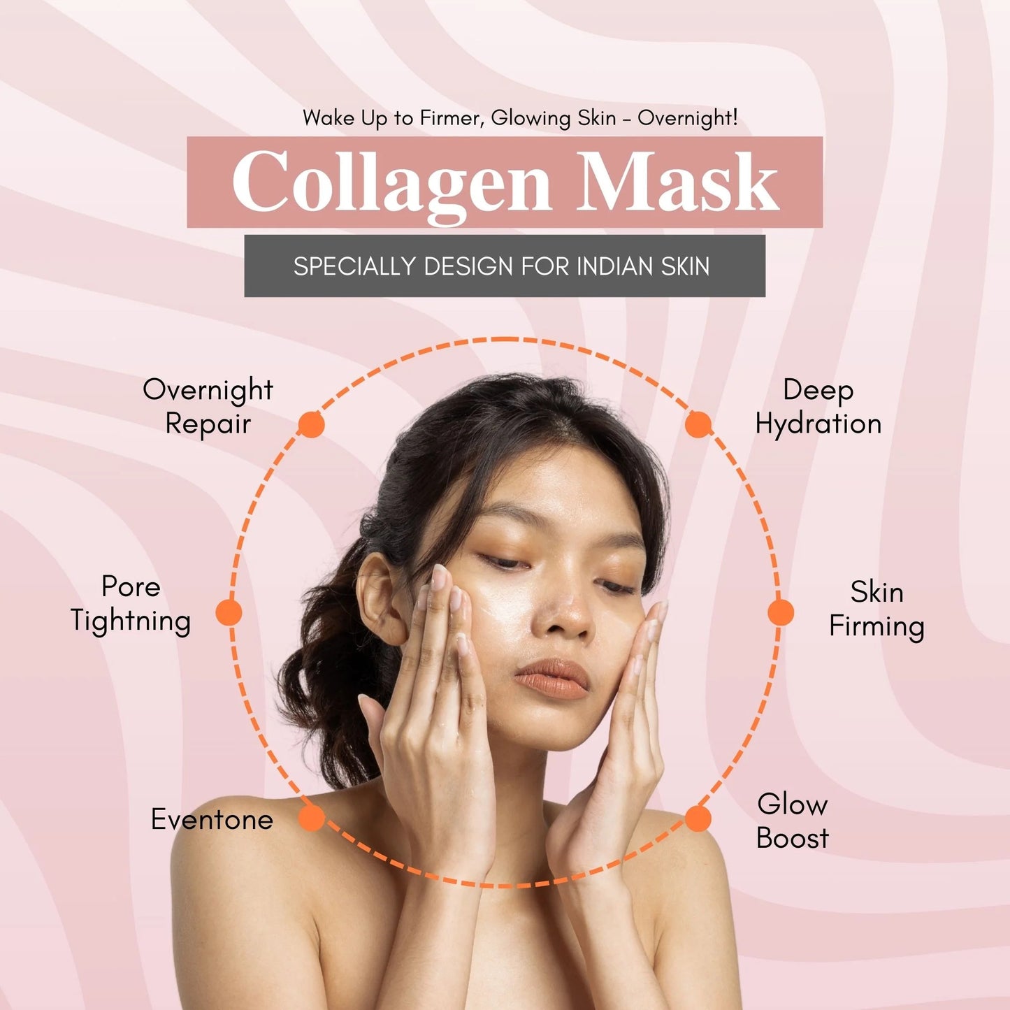 Collagen Night Wrapping Peel Off Mask Pack of 2