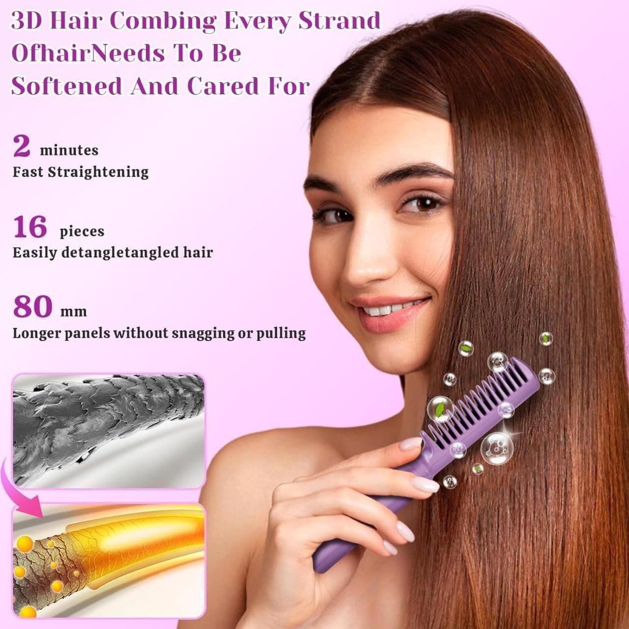 Effora Mini Adjustable Hair Straightener Hot Comb